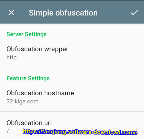 Shadowsocks Android 设置 Simple Obfs 插件