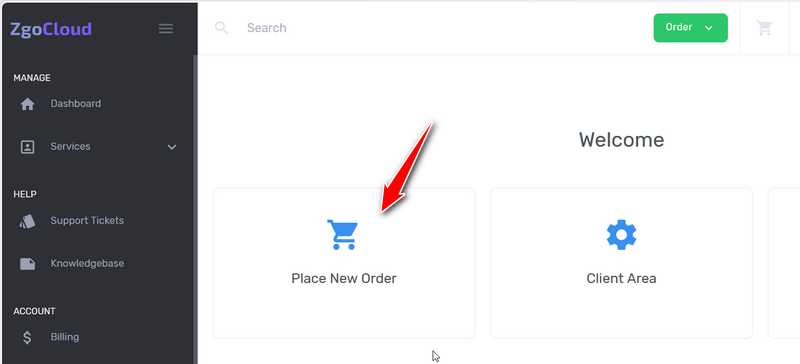 ZgoVPS.com Place New Order